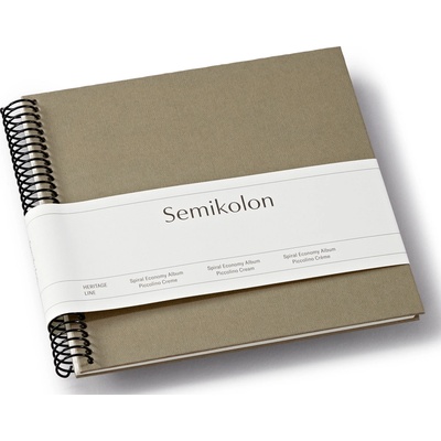 Semikolon Uni Economy малък фотоалбум, сиво-кафяв с бели страници (370006)