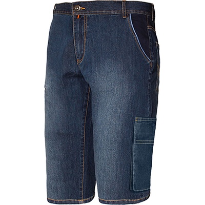ISSA LINE Jeans Bermudy Stretch riflové kraťasy modrá