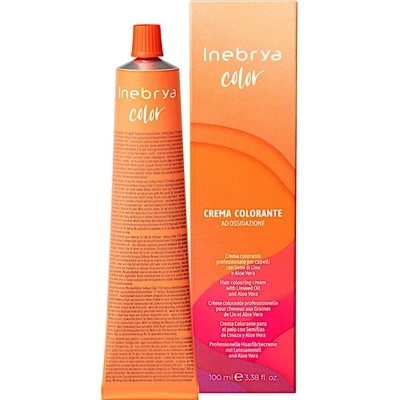 Inebrya Color barva na vlasy 8/1 světlá blond popelavá 100 ml