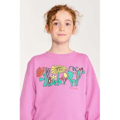 Bobo Choses Детски памучен суичър Bobo Choses Color Herbalist relaxed sweatshirt (126AC161)