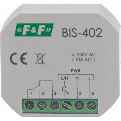 Relé F&F 230 V IP20 10 A