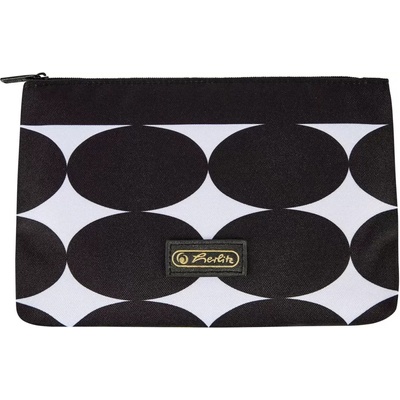 Herlitz Несесер, плосък, с цип Just Black - Herlitz