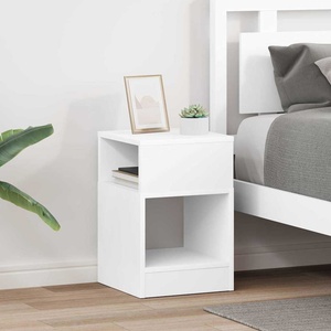 vidaXL Крайна масичка 2 бр. Бяло 30, 5 x 30 x 45 см Инженерна дървесина (890897)
