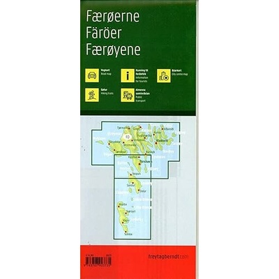 Freytag & Berndt mapa Faroe Islands 1:90 t. voděodolná