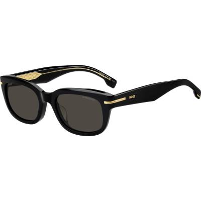 HUGO BOSS Слънчеви очила Boss Men's Rectangle Sunglasses Rectangle Design - Black