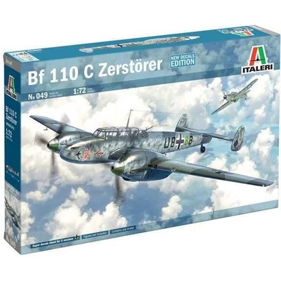 ITALERI Model Kit letadlo 0049 Bf 110 C3/C4 Zerstörer 1:72