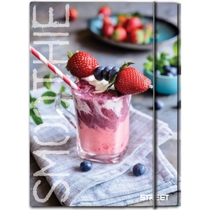 STREET Папка с ластик STREET Smoothie A4 (24835-А-SMOOTHIE)