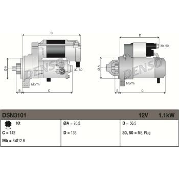 Startér DENSO DSN3101