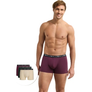 DIM COTTON STRETCH BOXER 3x - Мъжки боксерки 3 бр. - лилаво - зелено - бежаво DIM | Bezhov | МЪЖЕ | L