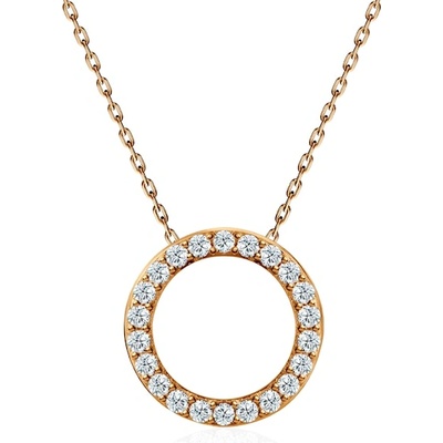 SAVICKI Кръгло колие Savicki: злато, 585, циркони