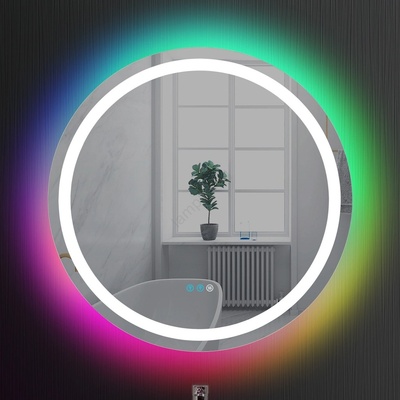 Brilagi Brilagi- LED RGBW димируемо огледало с подгряваща функция и подсветка AVA PRO LED/18W/230V Ø 60 см IP44 (BG2885)