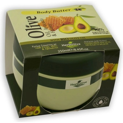 HerbOlive Avocado & Honey telové maslo 250 ml