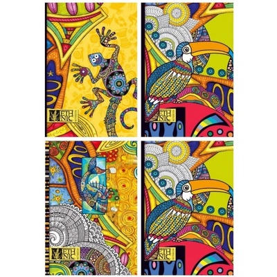 Тетрадка Bourgeois A5 80л. Бели Гъвк К. Animal (A5 80)