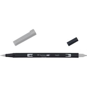 Tombow Маркер ABT Dual Brush N60 студено сиво 6 (ABT-N60)