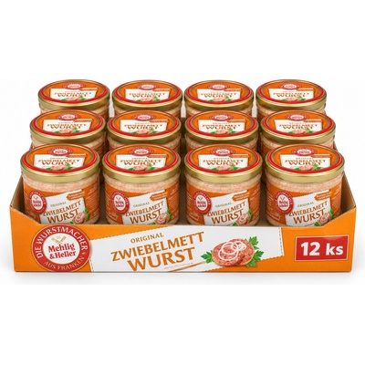 Mehlig & Heller cibulová masová pomazánka ve skle 12 x 200 g