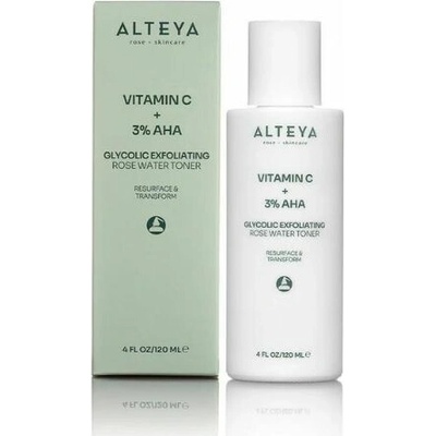 Alteya Organics exfoliační toner s vitamínem C a AHA kyselinami 120 ml
