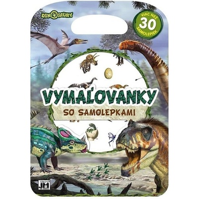 Vymaľovánky so samolepkami Dinosaury