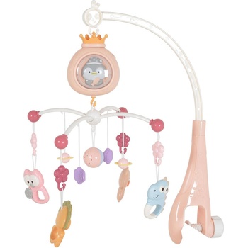 Moni Toys Въртележка Пингвин розов (111564)