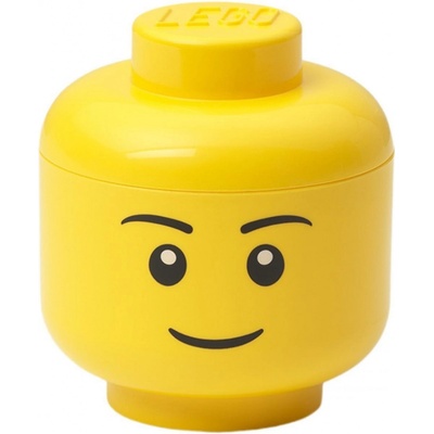 LEGO® úložná hlava mini chlapec s vekom 10,2 x 10,2 x 12 cm