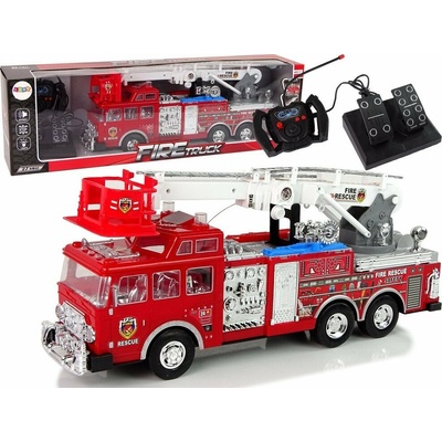 LeanToys Hasičský sbor dálkové ovládání, plynový pedál, brzda, zvuk