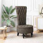 vidaXL Стол с тапицерия Тъмен сив 56, 5 x 70 x 110 см Изкуствена набук (42020688)