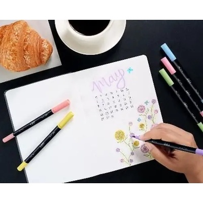 BIC ЦВЕТНИ ПАСТЕЛНИ ФЛУМАСТЕРИ С ДВОЕН ВРЪХ pastel 6 bic (bic 503826)