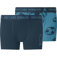 CR7 chlapecké boxerky 2 kusy navy modrá / modrá