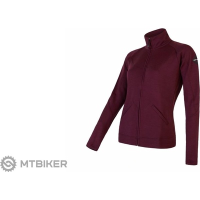 Sensor Merino Upper dámská mikina celozip port red – Zboží Dáma