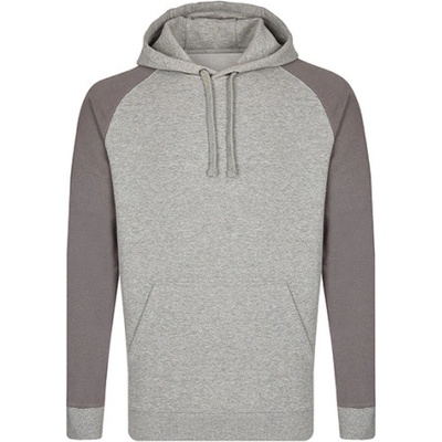 Miners mate pánska mikina s kapucňou MY610 Grey Solid