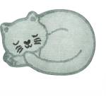 Sass & Belle Светлосин памучен детски килим 43x60 cm Sleeping Cat - Sass & Belle (QUIN071)