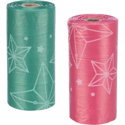 Xmas POOP Bags vianočné vrecká na trus 8 rolí/á 20 sáčkov, červená/zelená
