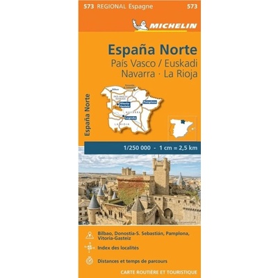 mapa País Vasco, Navarra, La Rioja 1:250 t.