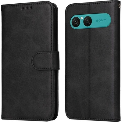 VSETKONAMOBIL 125968 SMOOTH Peňaženkové puzdro pre Sony Xperia 10 VII čierne