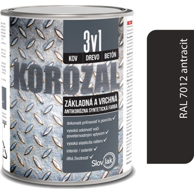 SLOVLAK KOROZAL 3 v 1 RAL7016 antracit 2,5L
