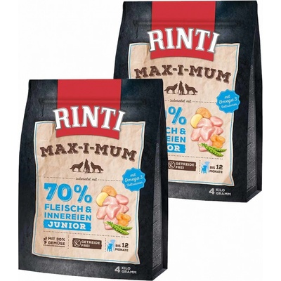 Rinti Max-i-Mum Junior kuřecí maso 2 x 4 kg