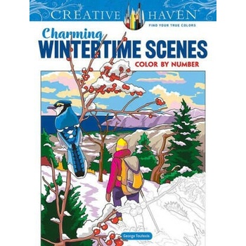 Creative Haven Charming Wintertime Scenes Color by Number