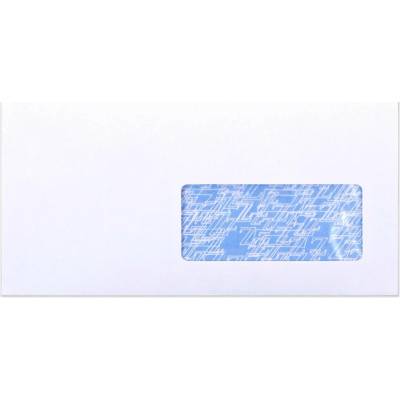 Bílá obálka s vnitřním potiskem – s okénkem 110x220 mm (DL) 90gr/m²