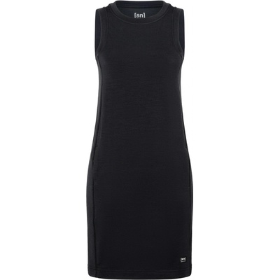 [sn] super.natural Dámské merino šaty Aroundtheworld Dress [sn] Jet Black