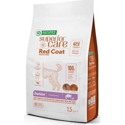 Nature's Protection Superior Care Red Coat Junior Mini Breed Grain Free Salmon 1,5 kg