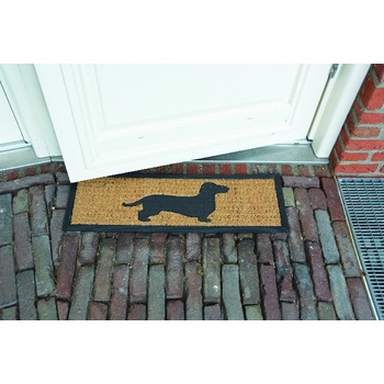 ESSCHERT DESIGN BEST FOR BOOTS s kokosovým vláknem jezevčík černá s přírodní 75 x 25 cm