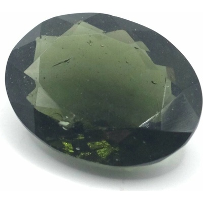 Vltavín broušený - oval briliant - 9,125 ct