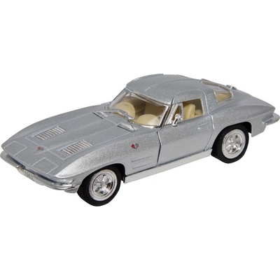 Kinsmart Corvette Sting Ray 1963 stříbrná 1:36