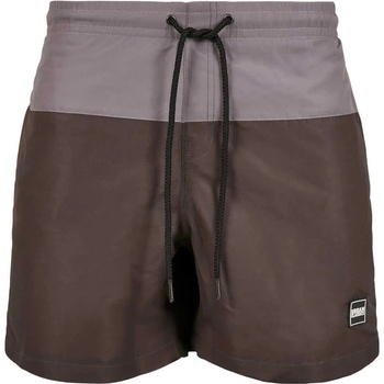Urban Classics Бански гащета Urban classics Block swimming shorts - Black (Black Bird / Asphalt)