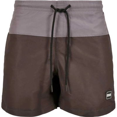 Urban Classics Бански гащета Urban classics Block swimming shorts - Black (Black Bird / Asphalt)
