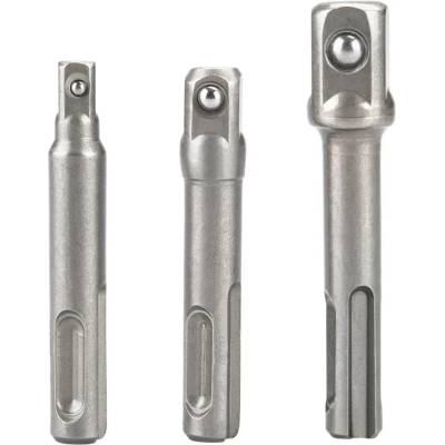 adaptéry sada 3ks z SDS PLUS na čtyřhran, 1/4"-3/8"-1/2", Crv