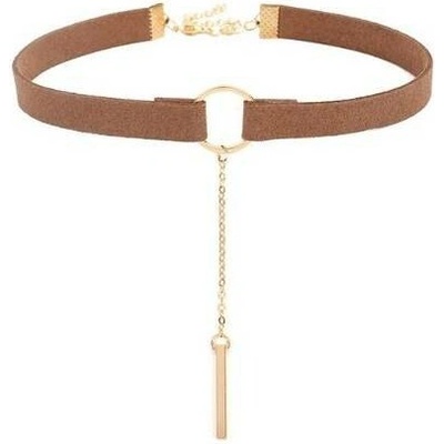 Prosperk Náhrdelník choker hnědý S1055