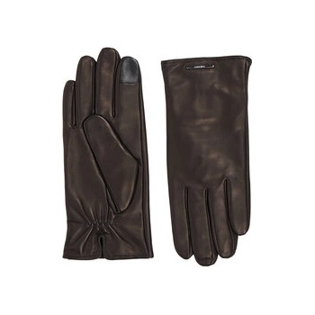 Calvin Klein Мъжки ръкавици Modern Bar Leather Gloves K50K511017 Черен (Modern Bar Leather Gloves K50K511017)