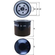 Olejový filter MAHLE OC 205 OC 205