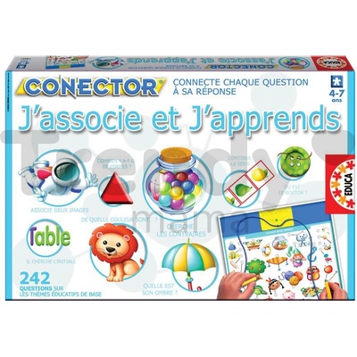 Educa Conector J'associe et J'apprends vo francúzštine