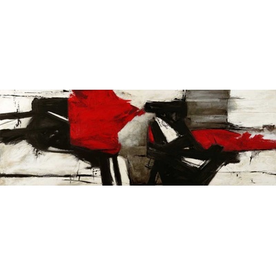 Abstraktní obraz plátno 1 150x50